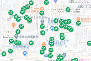 函館市グルメクーポン対応店 検索MAP